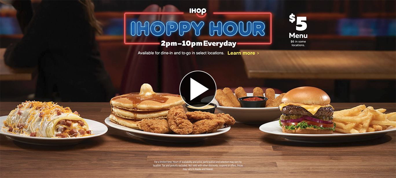 IHOP happy Hour 2pm to 10pm Everyday