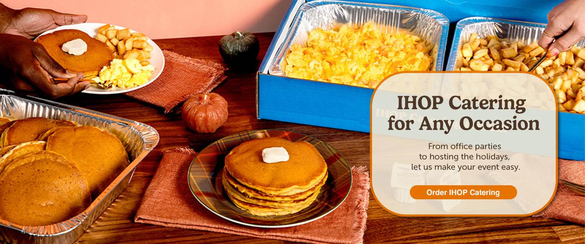 IHOP Catering Hero