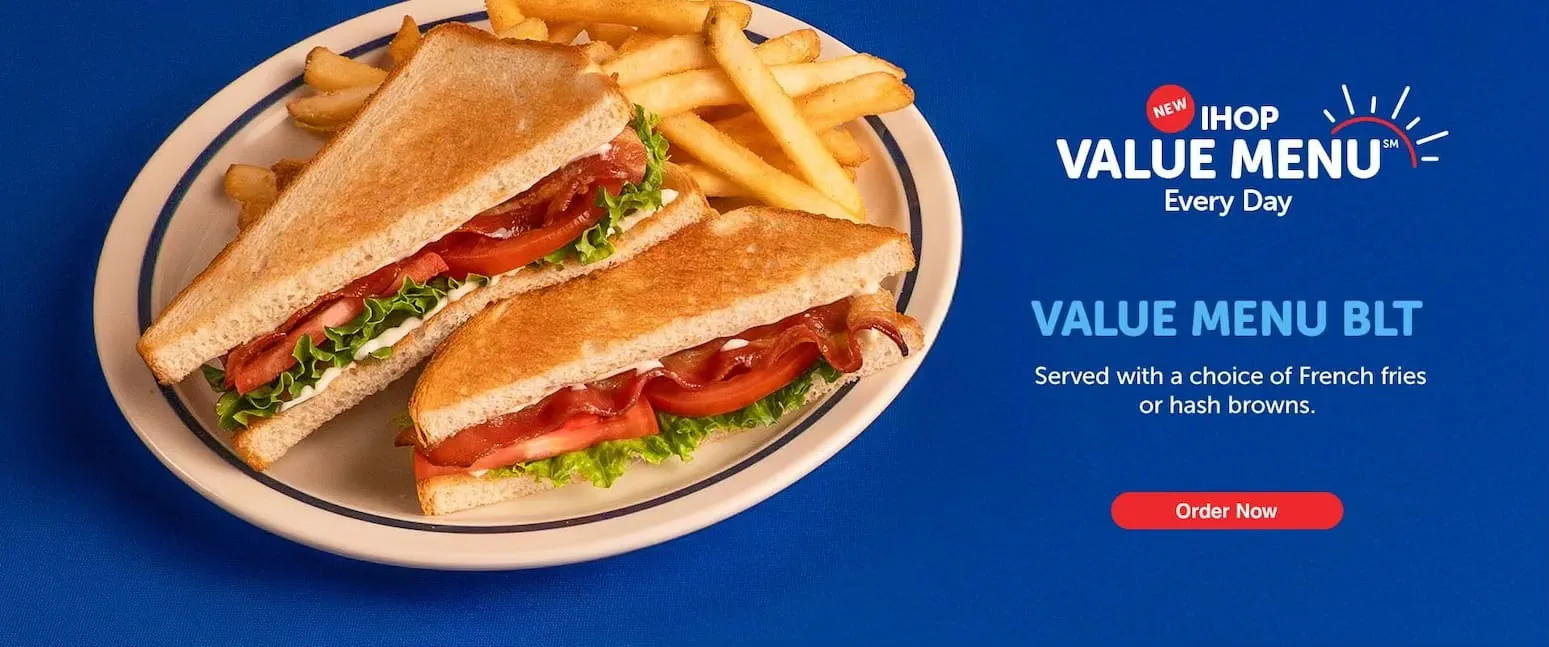 IHOP Value Menu BLT hero image