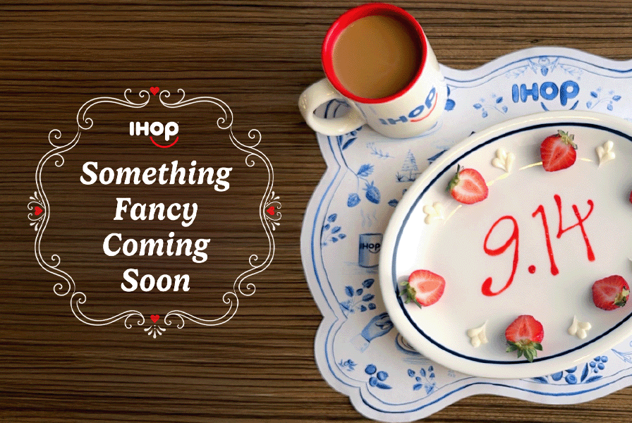 Something fancy is coming.
