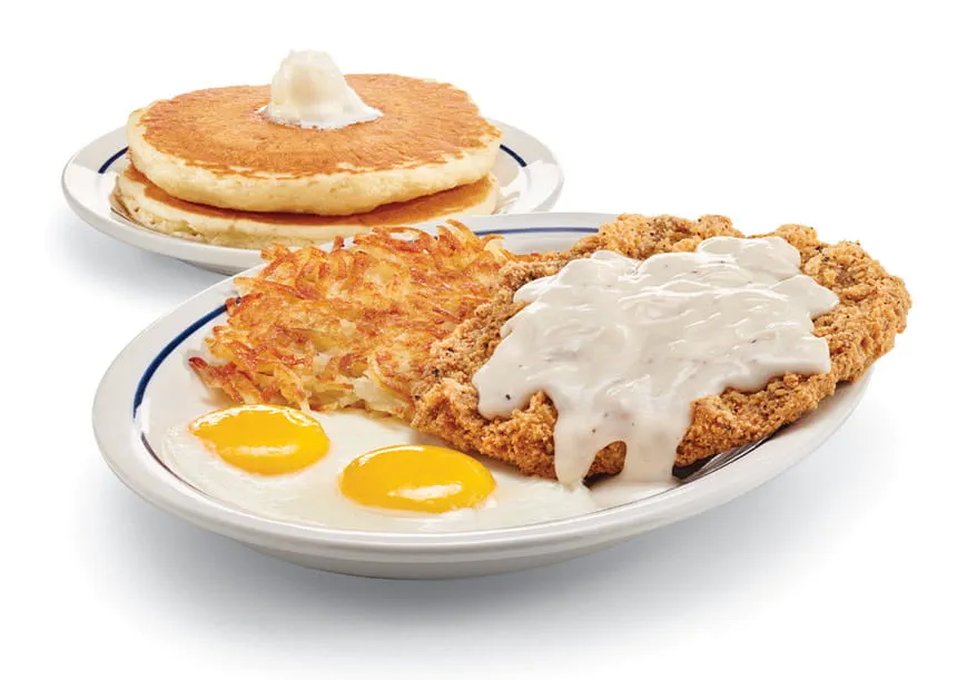 IHOP Country Fried Steak & Eggs