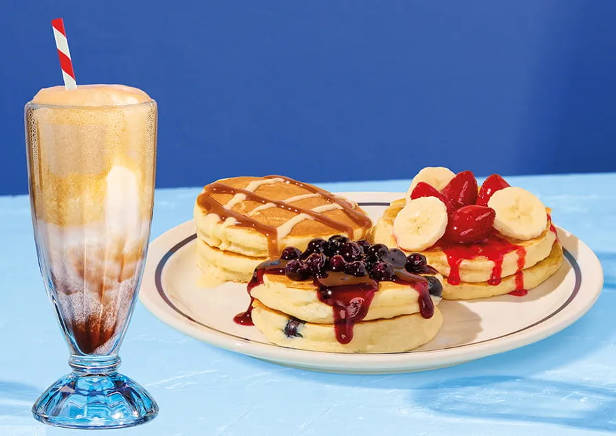 IHOP Pancake Flight and Vanilla Cola Float image